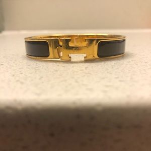 Hermès BROWN Clic H Bracelet
